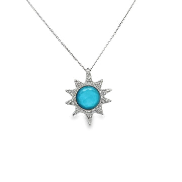 Turquoise Sun Pendant